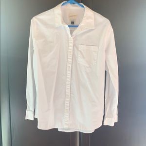 White button down